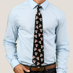 Cravate Motif de champignons Amanita Muscaria Fungi Aquare