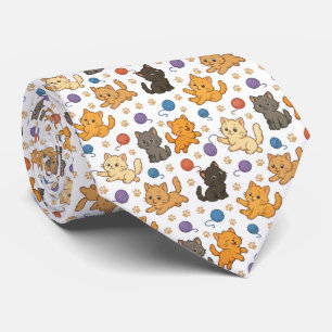 Cravate Motif de chat mignon