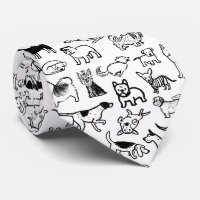 Motif de chiens noirs et blancs | Cool Canine Love