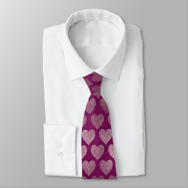 Cravate Motif de coeur (Attaché)