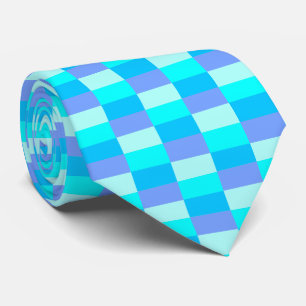 Cravate Motif de couleur bleu néon