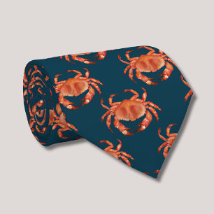 Cravate Motif de crabes côtiers