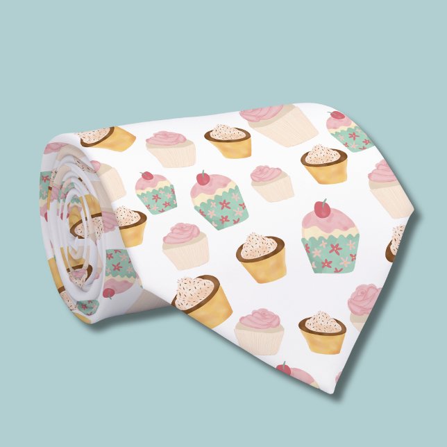 Cravate Motif de cupcake (cupcake pattern tie )