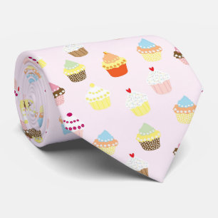 Cravate Motif de Cupcakes Colorés