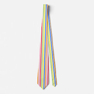 Cravate Motif de design de rayures vibrantes et colorées