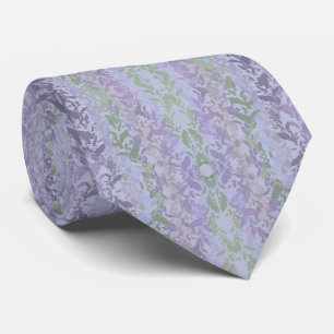 Cravate Motif de dessin pastel doux de vigne rampante feui