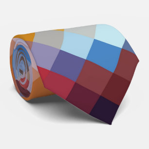 Cravate Motif de diamant géométrique moderne coloré #11