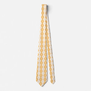 Cravate Motif de diamant jaune