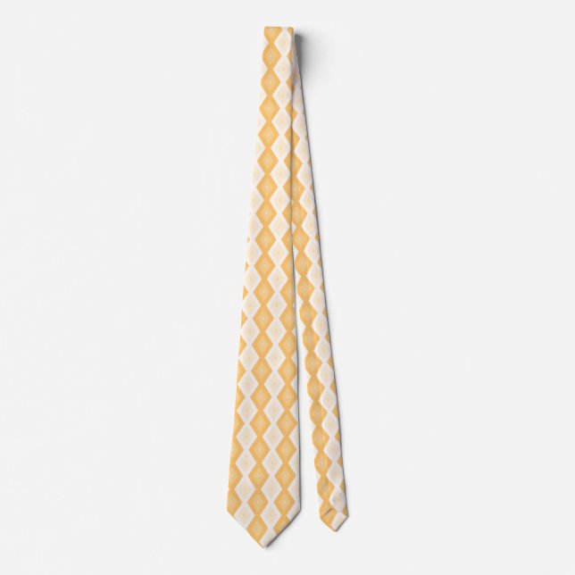 Cravate Motif de diamant jaune (Devant)