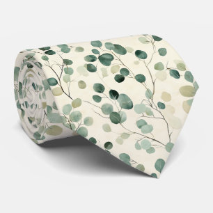 Cravate Motif de feuilles pressées botaniques – Impression