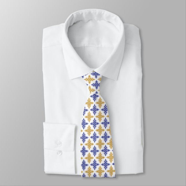 Cravate Motif de fleurs (Attaché)