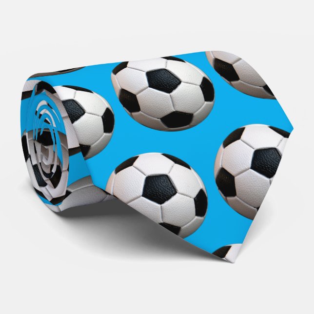 Cravate Motif de football cool | Sport (Roulé)