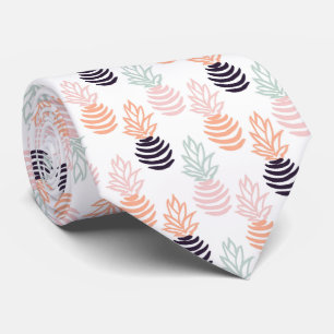 Cravate Motif de fruit d'ananas coloré d'été