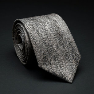 Cravate Motif de grain de bois rustique