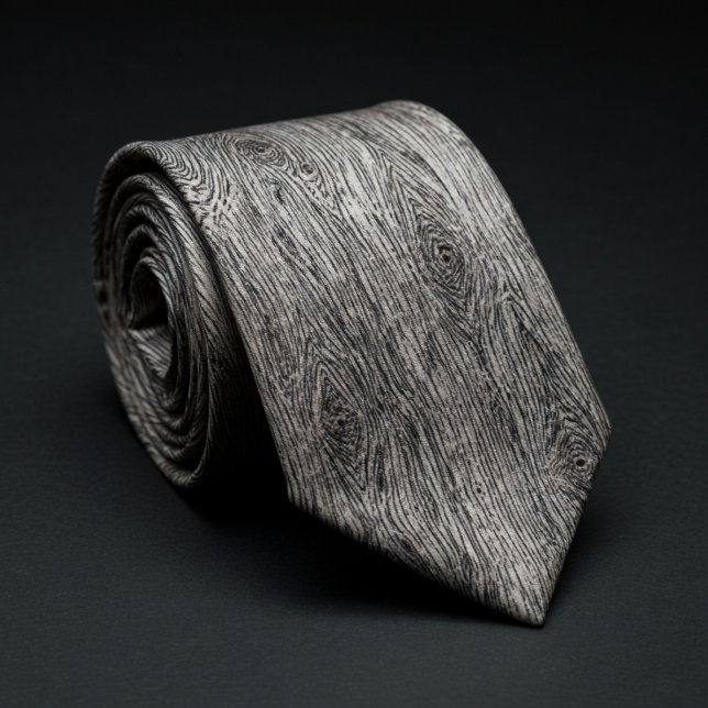 Cravate Motif de grain de bois rustique (Créateur téléchargé)