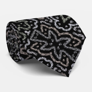 Cravate Motif de grunge de flèche abstraite avec pastels d