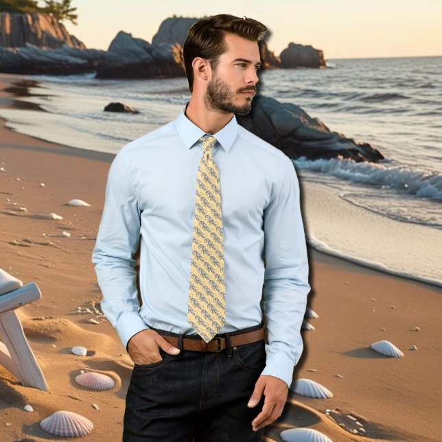 Cravate motif de homard vintage drawig (Créateur téléchargé)