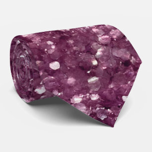 Cravate motif de la fête de faux-parties scintillant amusa