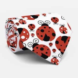 Cravate Motif De Ladybugs, Mignons Ladybugs, Red Ladybugs