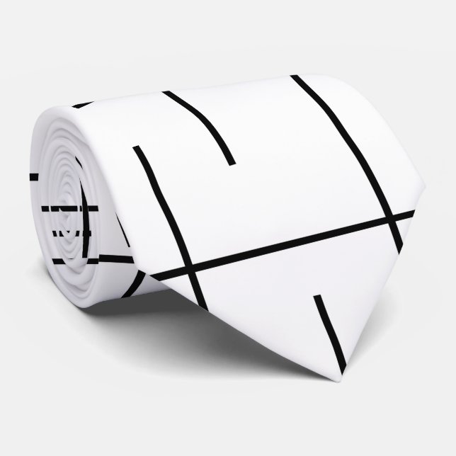 Cravate Motif de ligne (Roulé)