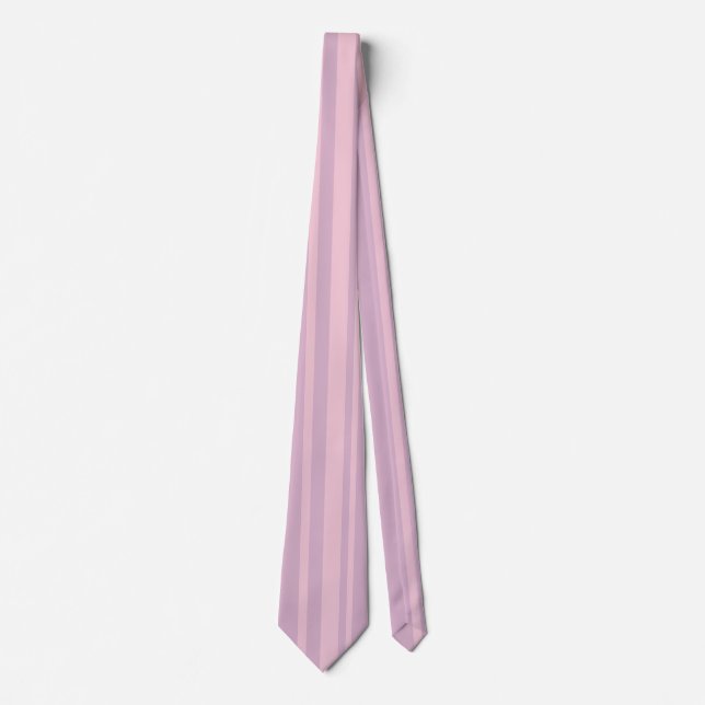 Cravate Motif de ligne violet et rose (Devant)