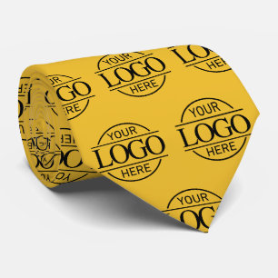 Cravate Motif de logo d'entreprise de marque personnalisée