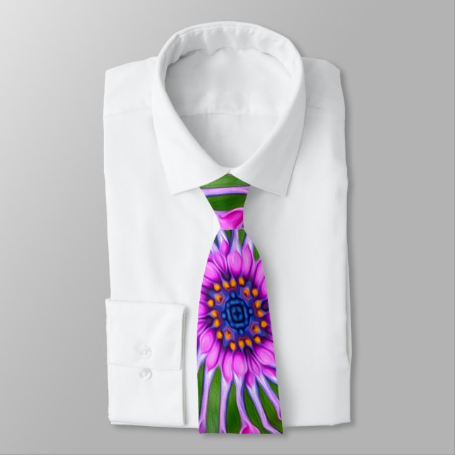 Cravate Motif de marguerite esthétique (Attaché)