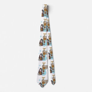 Cravate motif de musique de guitare