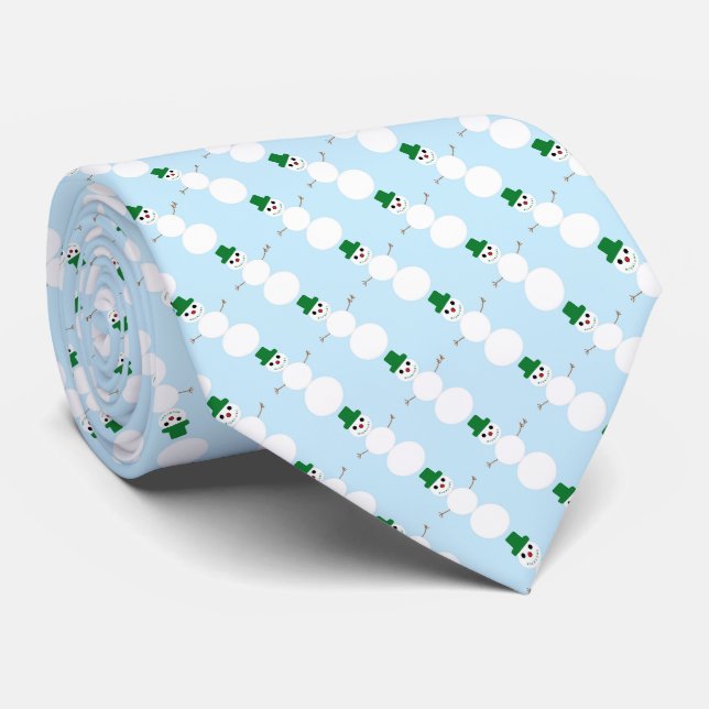 Cravate Motif de neige (Roulé)