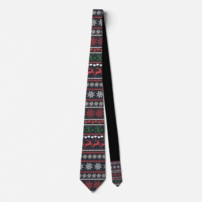 Cravate Motif de Noël (Devant)