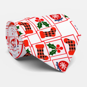 Cravate Motif de Noël festif