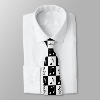 Cravate Motif de notes musicales
