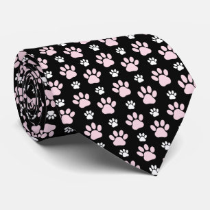 Cravate Motif De Pailles, Pailles Roses, Pailles De Chien,