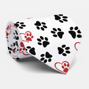 Cravate Motif De Pâtes, Pâtes Noires, Pâtes Rouges, Coeurs