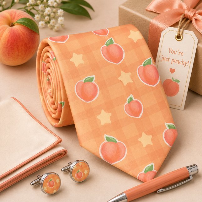Cravate Motif de pêche d'été Kawaii (Créateur téléchargé)