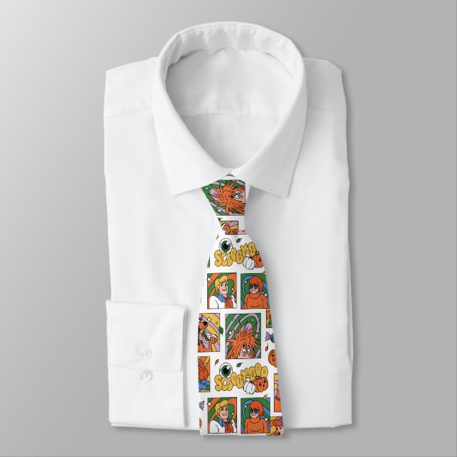 Cravate Motif de photos Halloween de Scooby-Doo (Attaché)