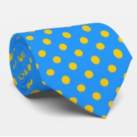 Motif de points jaunes sur fond bleu