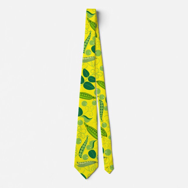 Cravate Motif de pois 01.bw. B Jaune (Devant)