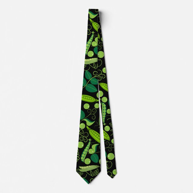 Cravate Motif de pois 01.bw. BG noir (Devant)