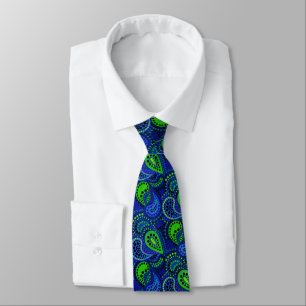Cravate Motif de pois abstrait de concombres turcs