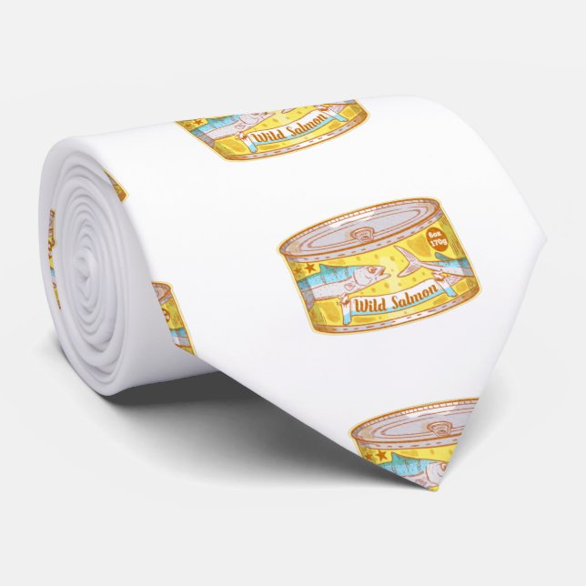 Cravate motif de poisson en conserve saumon (Roulé)