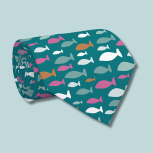Cravate Motif de poisson mignon