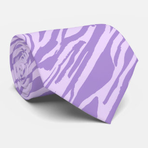 Cravate Motif de Poster de animal Purple Zebra