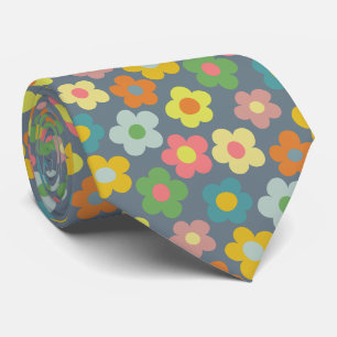 Cravate Motif de prairie florale mignonne