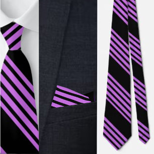 Cravate Motif de rayures mignonnes colorées          crava