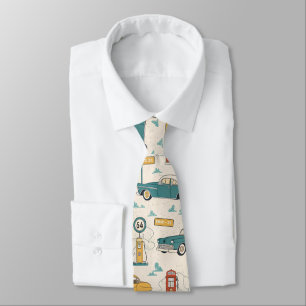 Cravate Motif de road trip vintage (1)