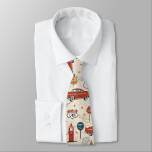 Cravate Motif de road trip vintage (2)