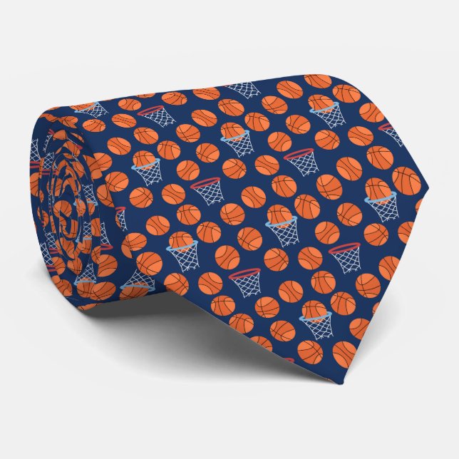 Cravate Motif de sport de baseball  (Roulé)