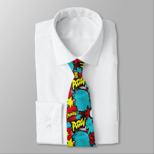 Cravate Motif de style BD