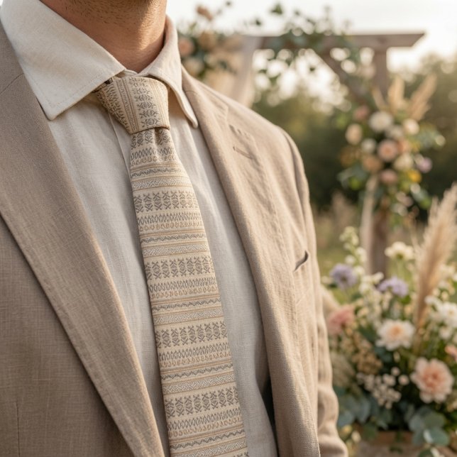 Cravate Motif de style bohème (Créateur téléchargé)
